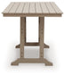 Seacliff Beach RECT COUNTER TABLE W/UMB OPT Signature Design by Ashley®