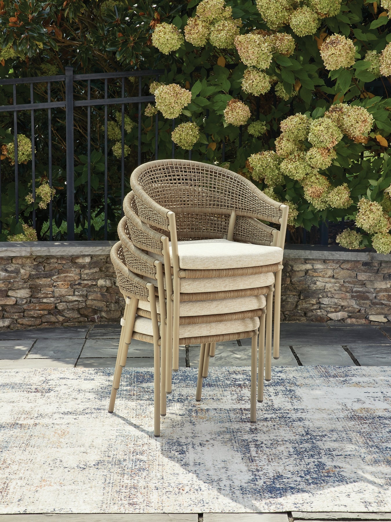 Orchard Beach Arm Chair With Cushion (4/CN) Signature Design by Ashley®