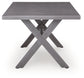 Half Moon Beach RECT Dining Table w/UMB OPT Signature Design by Ashley®