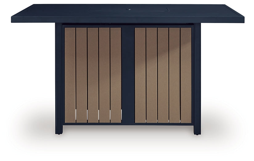 East Beach RECT Bar Table w/Fire Pit Signature Design by Ashley®