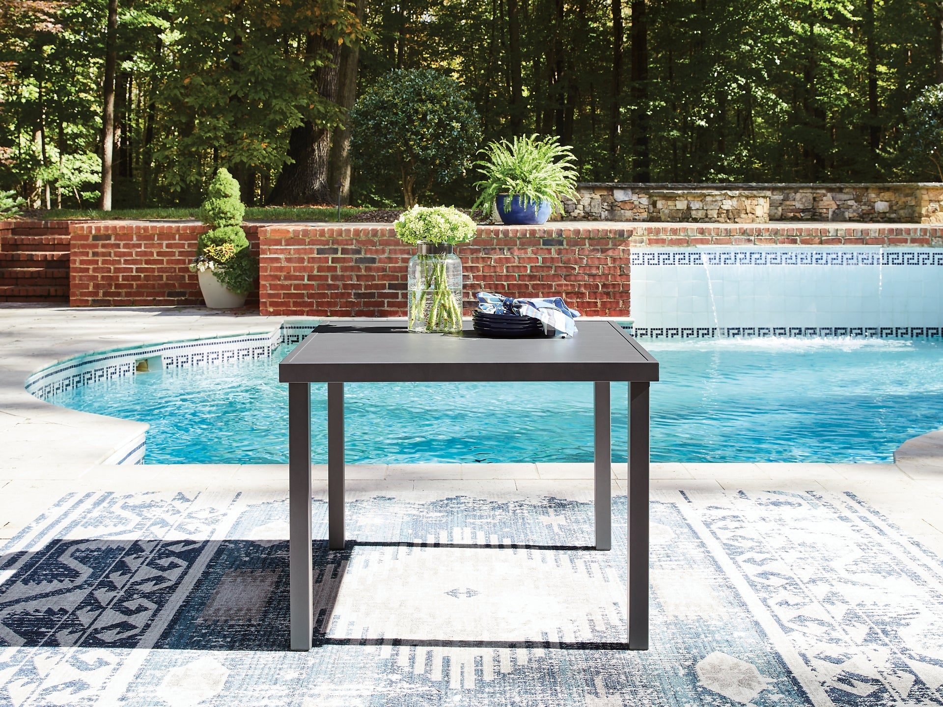 Rocky Creek Square Dining Table w/UMB OPT Signature Design by Ashley®