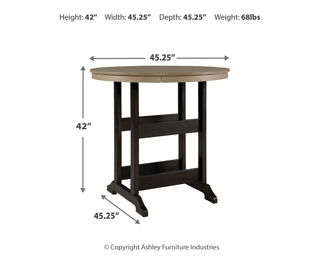 Fairen Trail Round Bar Table w/UMB OPT Signature Design by Ashley®