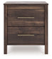 Calverson Two Drawer Night Stand Signature Design by Ashley®