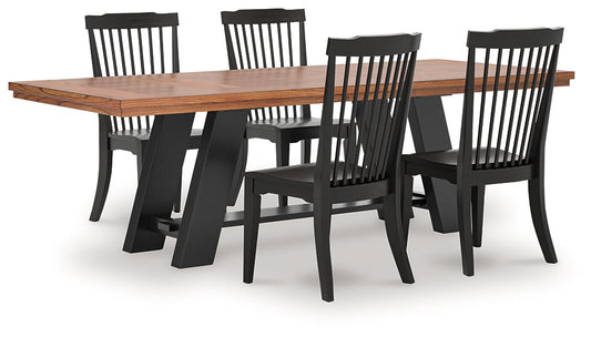 Greddinton Dining Table and 4 Chairs Signature Design by Ashley®
