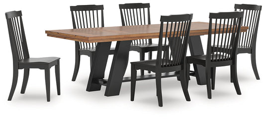 Greddinton Dining Table and 6 Chairs Signature Design by Ashley®