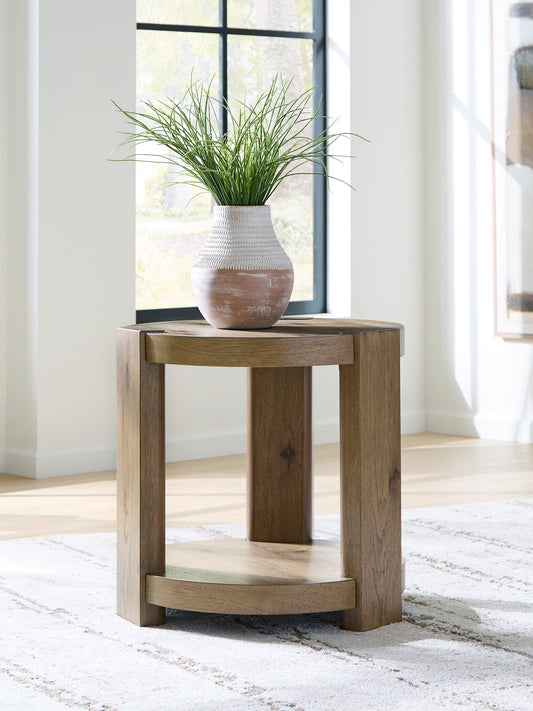 Flangren Round End Table Signature Design by Ashley®