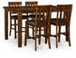 Ralene Counter Height Dining Table and 4 Barstools Signature Design by Ashley®