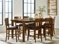 Ralene Counter Height Dining Table and 6 Barstools Signature Design by Ashley®