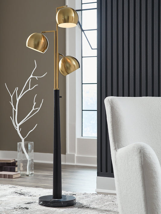 Sorcha Metal Floor Lamp (1/CN) Signature Design by Ashley®