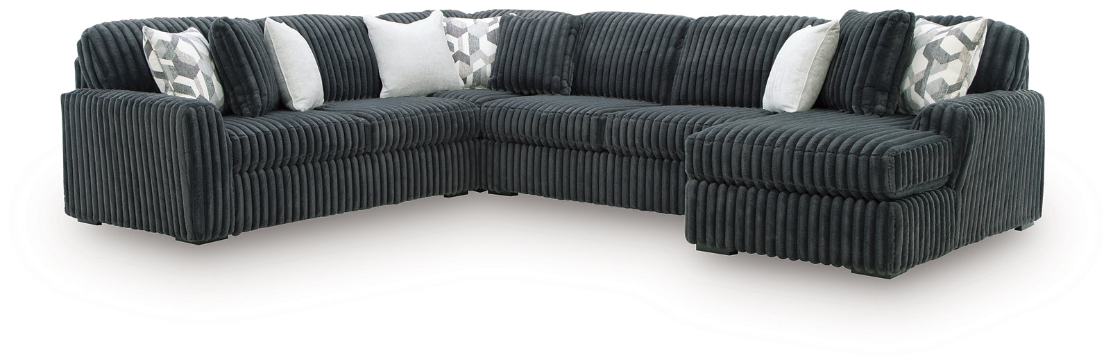 Midnight-Madness 4-Piece Sectional with Chaise Signature Design by Ashley®