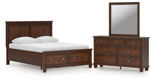 Danabrin Queen Panel Storage Bed, Dresser and Mirror Signature Design by Ashley®