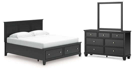 Lanolee King Panel Storage Bed, Dresser and Mirror Signature Design by Ashley®