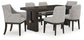 Burkhaus Dining Table and 6 Chairs Signature Design by Ashley®