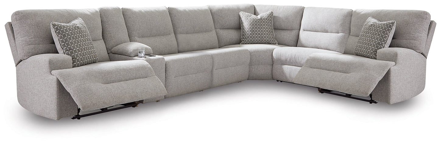 Acklen Place 7-Piece Power Sectional Reclining Sofa with Storage Console Signature Design by Ashley®