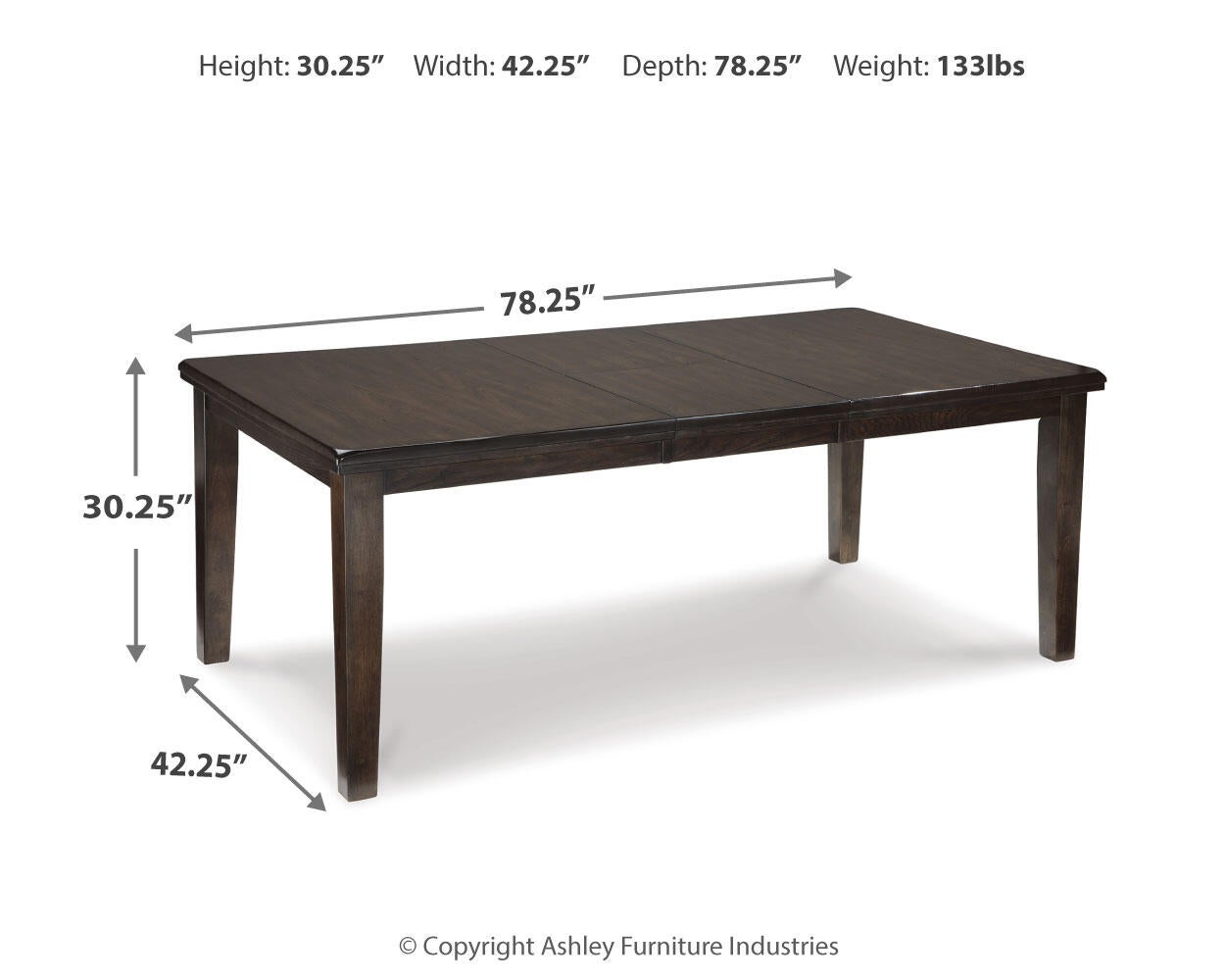 Haddigan RECT Dining Room EXT Table Signature Design by Ashley®