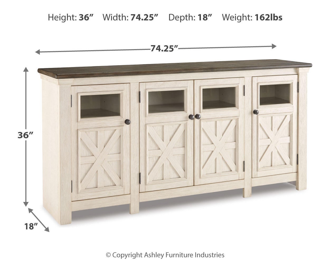 Bolanburg Extra Large TV Stand Signature Design by Ashley®