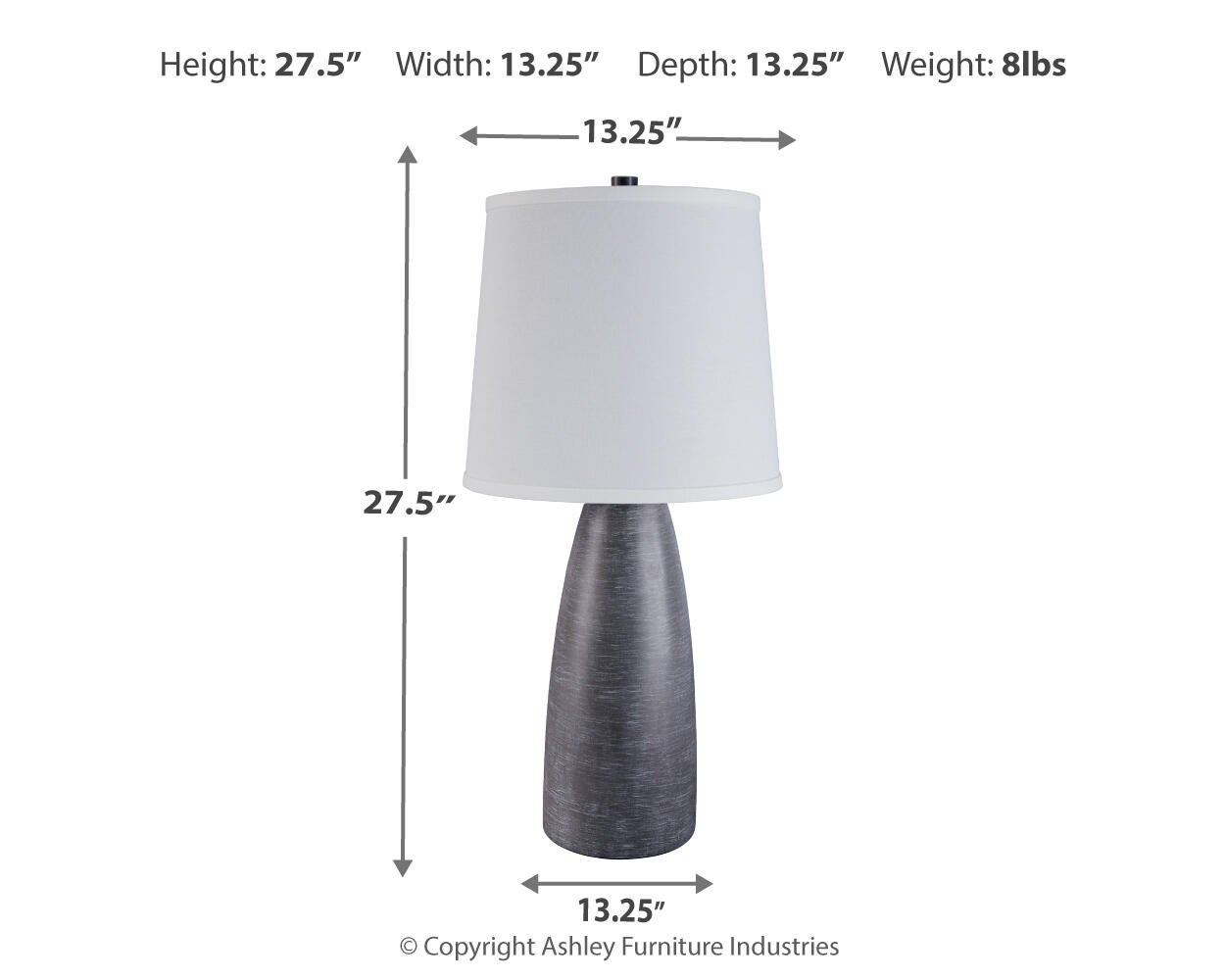 Shavontae Poly Table Lamp (2/CN) Signature Design by Ashley®
