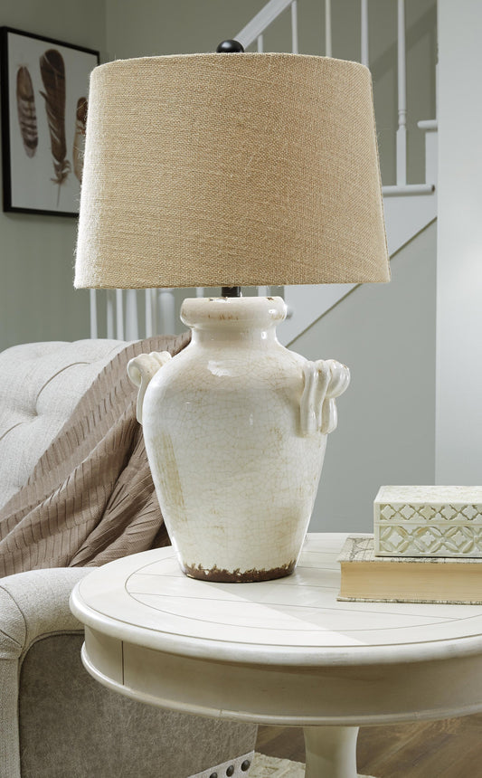 Emelda Ceramic Table Lamp (1/CN) Signature Design by Ashley®