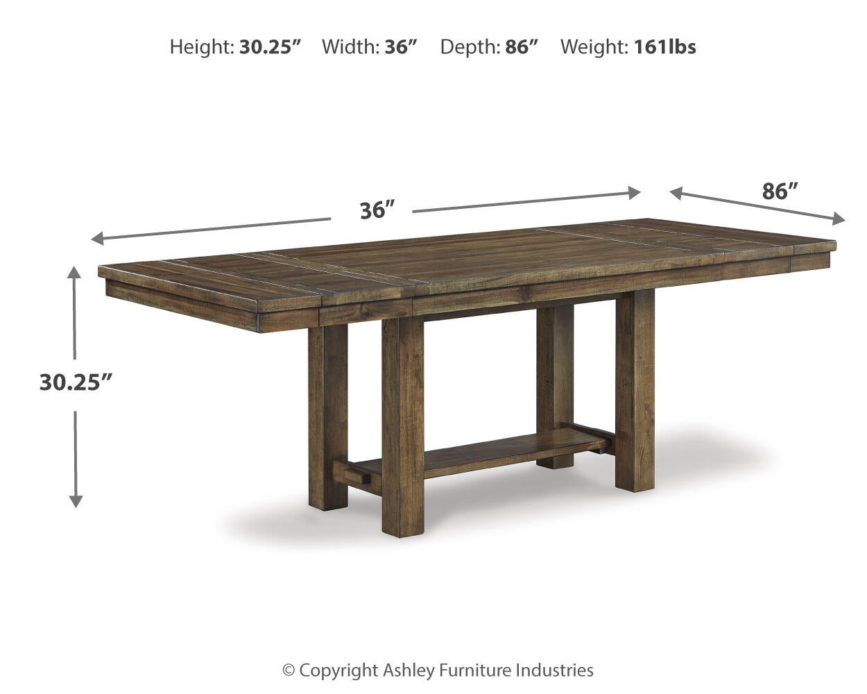 Moriville RECT Dining Room EXT Table Signature Design by Ashley®