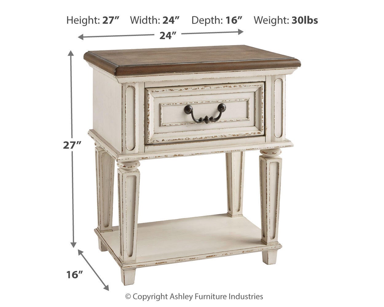 Realyn One Drawer Night Stand Signature Design by Ashley®