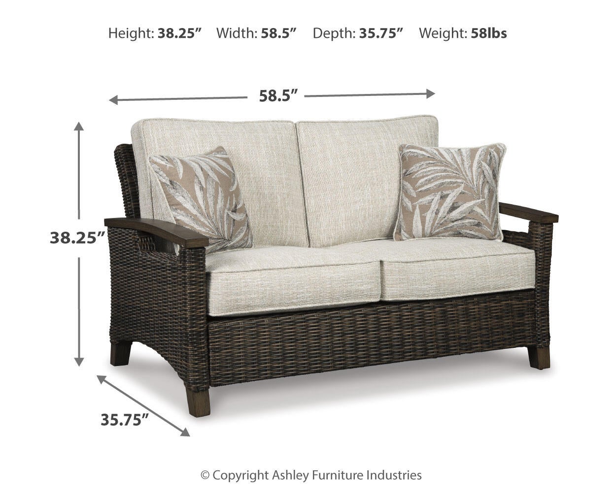 Paradise Trail Loveseat w/Cushion Signature Design by Ashley®