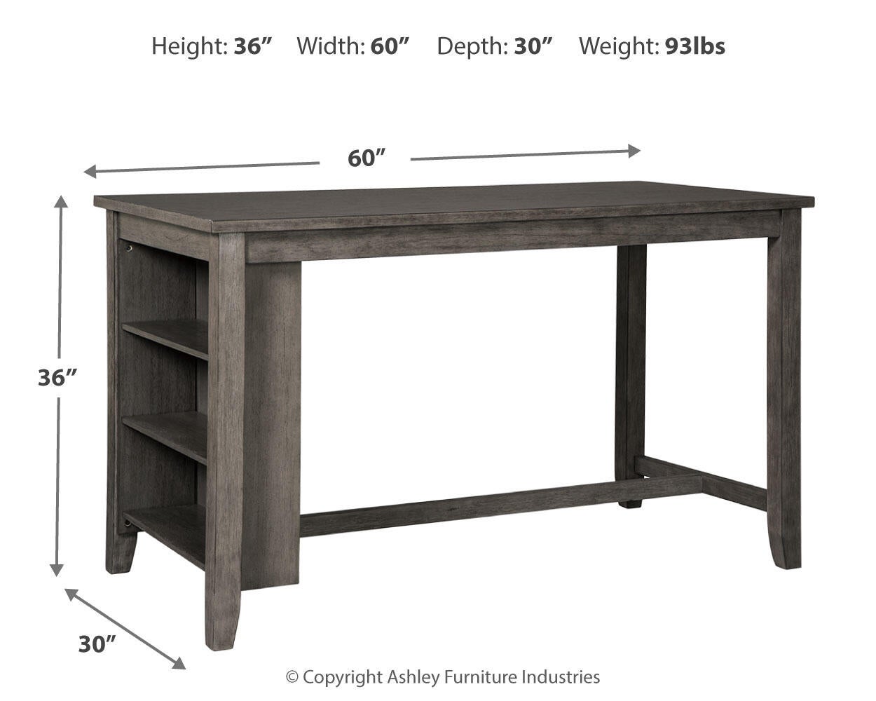 Caitbrook RECT Dining Room Counter Table Signature Design by Ashley®