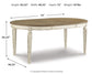 Realyn Oval Dining Room EXT Table Signature Design by Ashley®