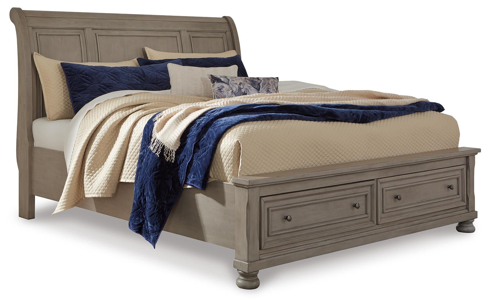 Lettner  Sleigh Bed With 2 Storage Drawers Signature Design by Ashley®