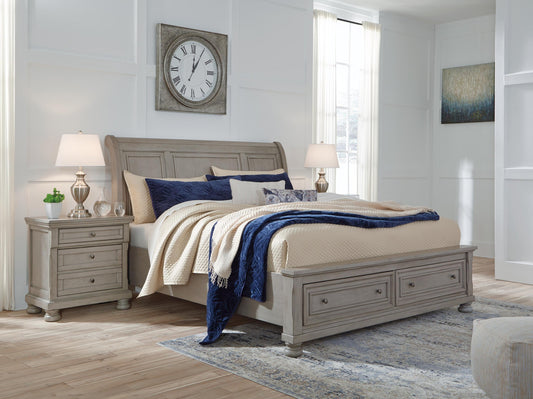 Lettner  Sleigh Bed With 2 Storage Drawers Signature Design by Ashley®