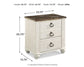 Willowton Two Drawer Night Stand Signature Design by Ashley®