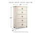 Willowton Five Drawer Chest Signature Design by Ashley®