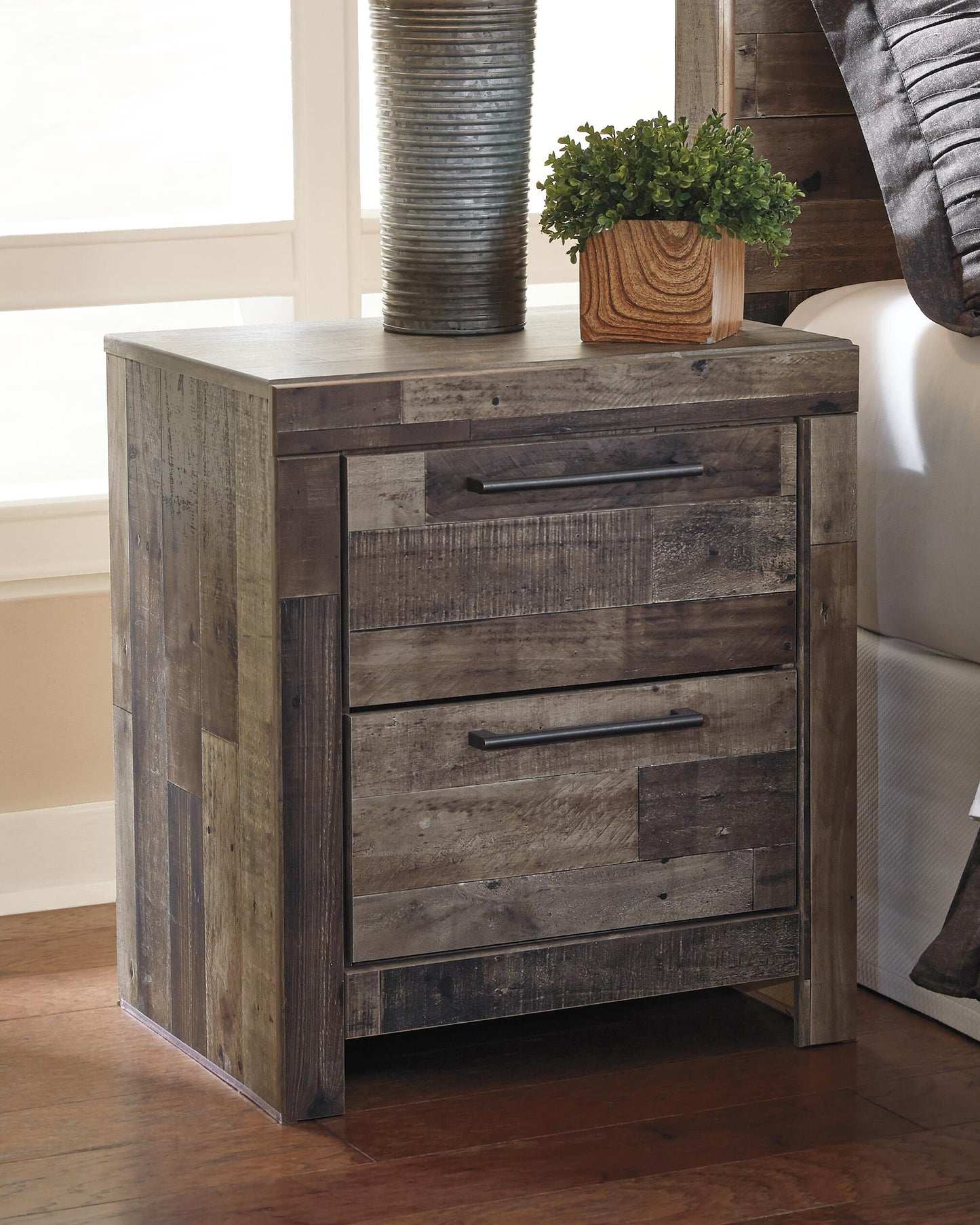 Derekson Two Drawer Night Stand Benchcraft®
