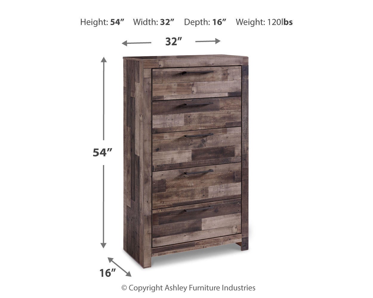 Derekson Five Drawer Chest Benchcraft®