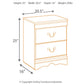 Huey Vineyard Two Drawer Night Stand Signature Design by Ashley®