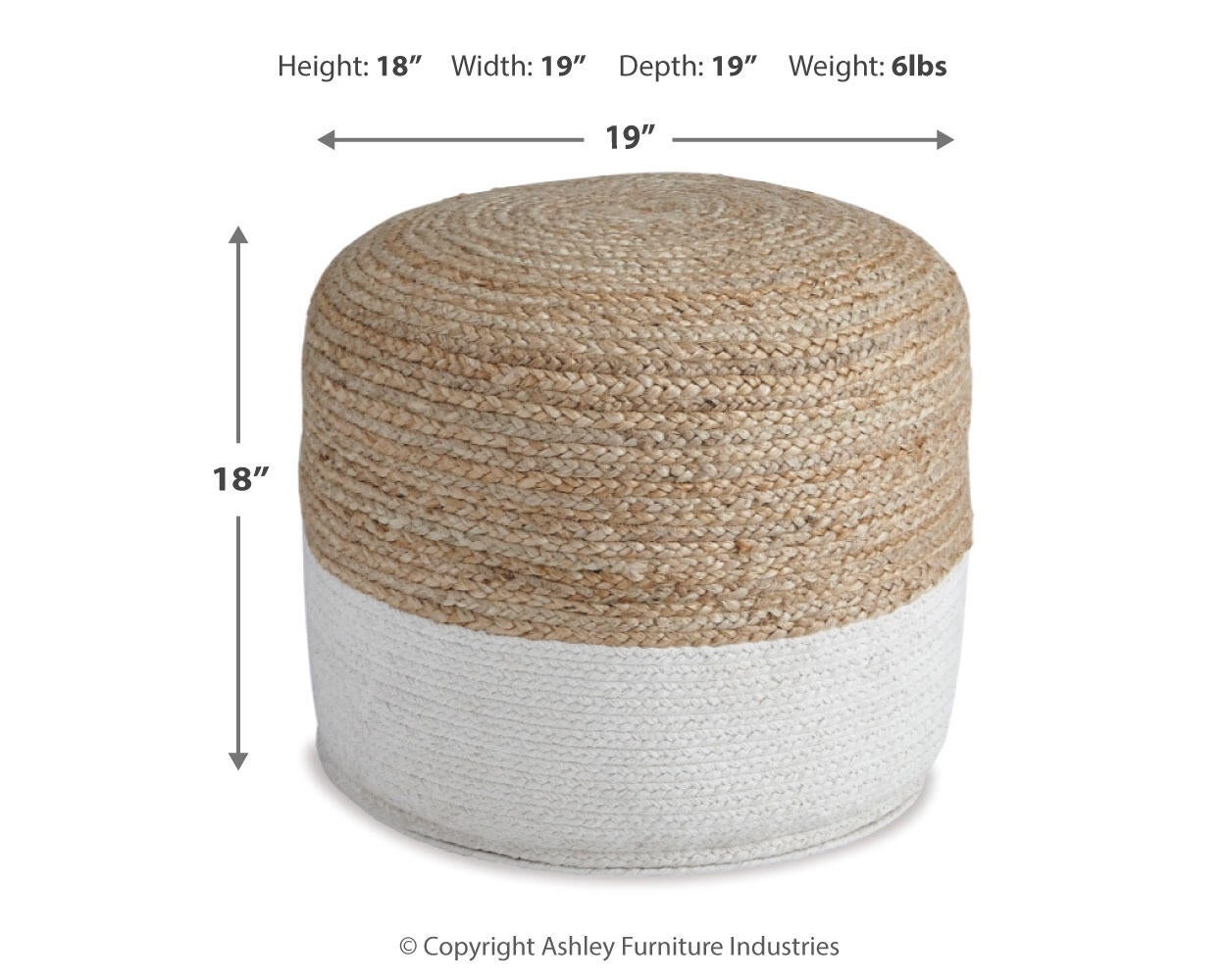 Sweed Valley Pouf Signature Design by Ashley®