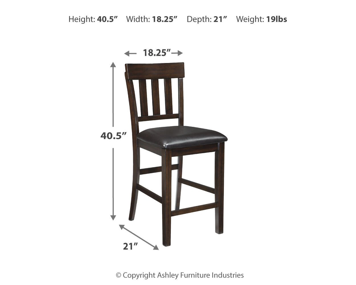 Haddigan Upholstered Barstool (2/CN) Signature Design by Ashley®