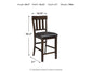 Haddigan Upholstered Barstool (2/CN) Signature Design by Ashley®