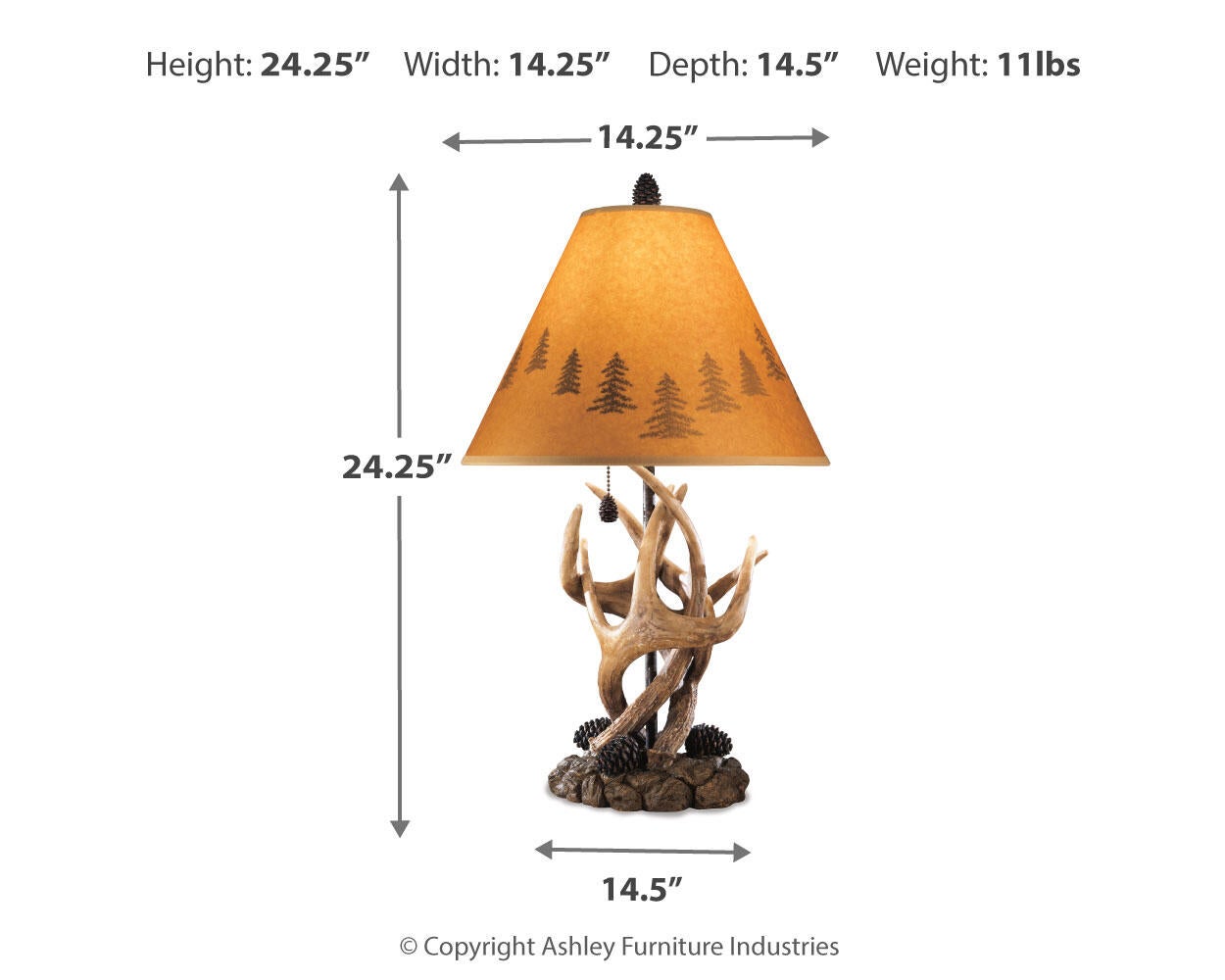 Derek Poly Table Lamp (2/CN) Signature Design by Ashley®