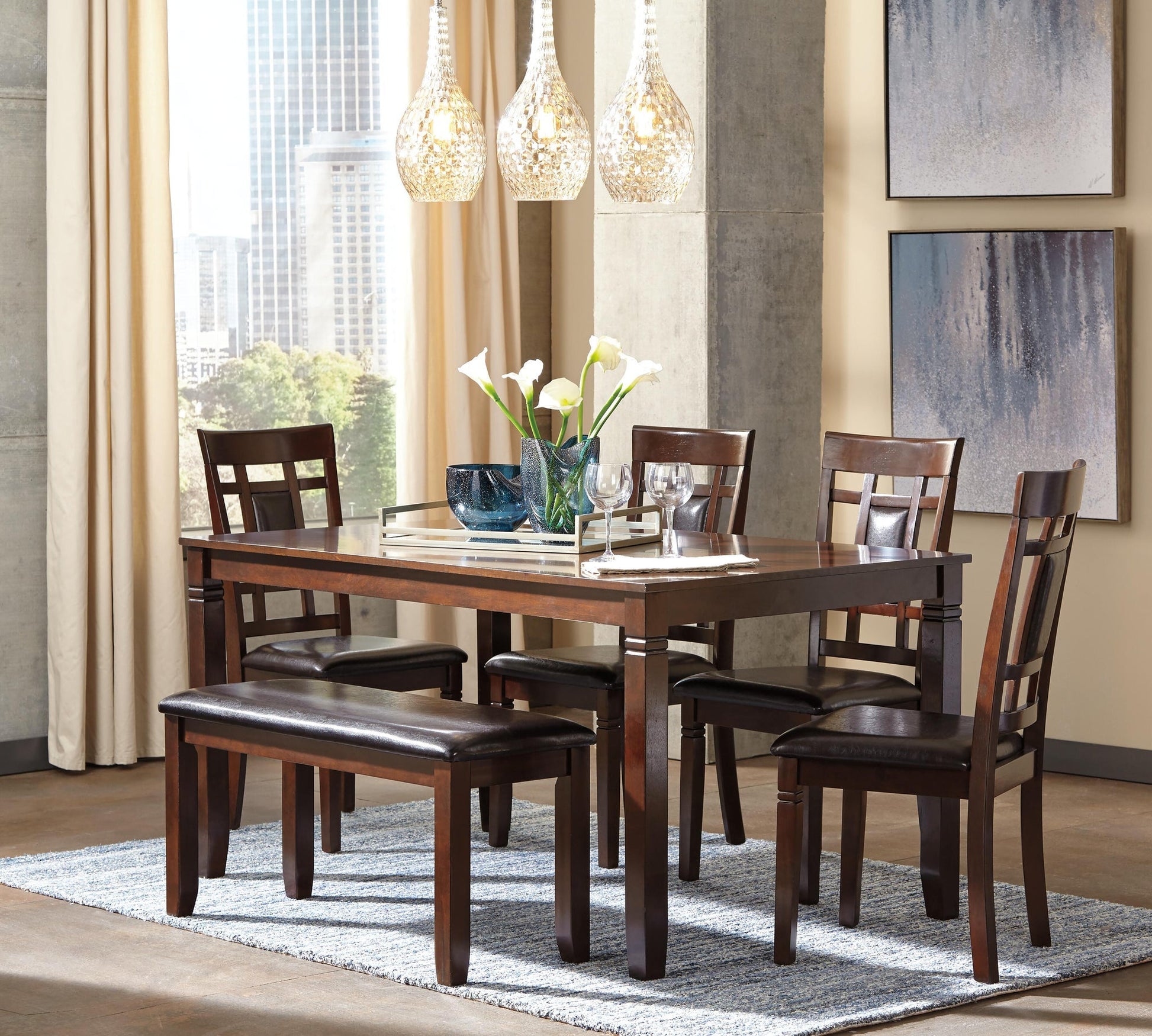 Bennox Dining Room Table Set (6/CN) Signature Design by Ashley®