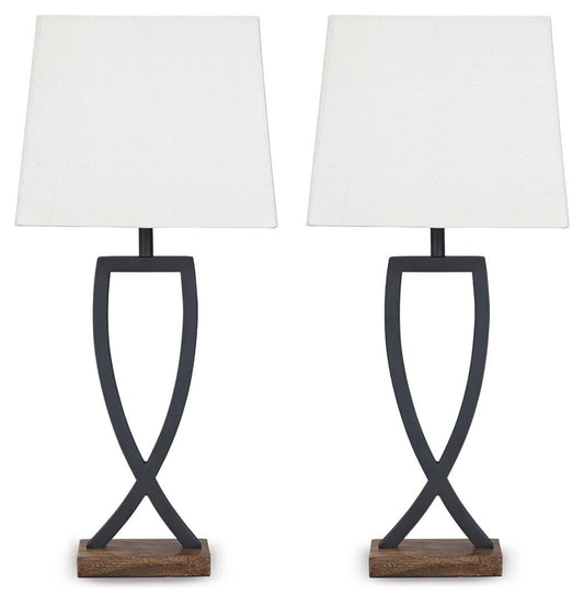 Makara Metal Table Lamp (2/CN) Signature Design by Ashley®