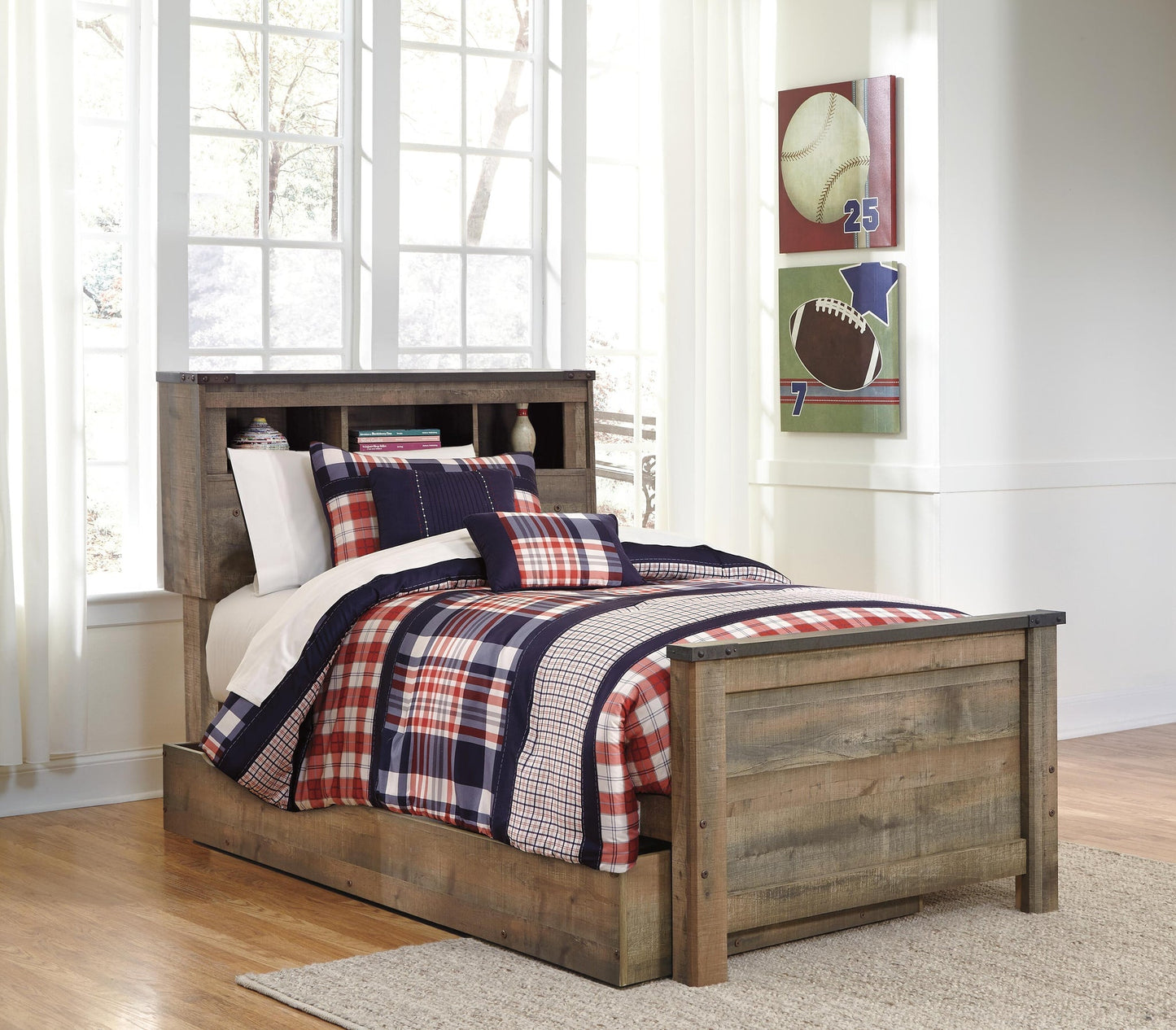 Trinell  Bookcase Bed With 1 Large Storage Drawer Signature Design by Ashley®