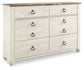 Willowton Six Drawer Dresser Signature Design by Ashley®