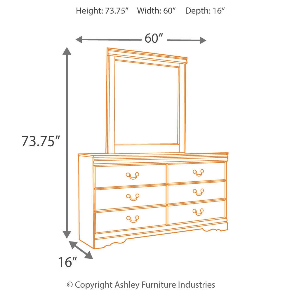 Huey Vineyard Dresser and Mirror Signature Design by Ashley®