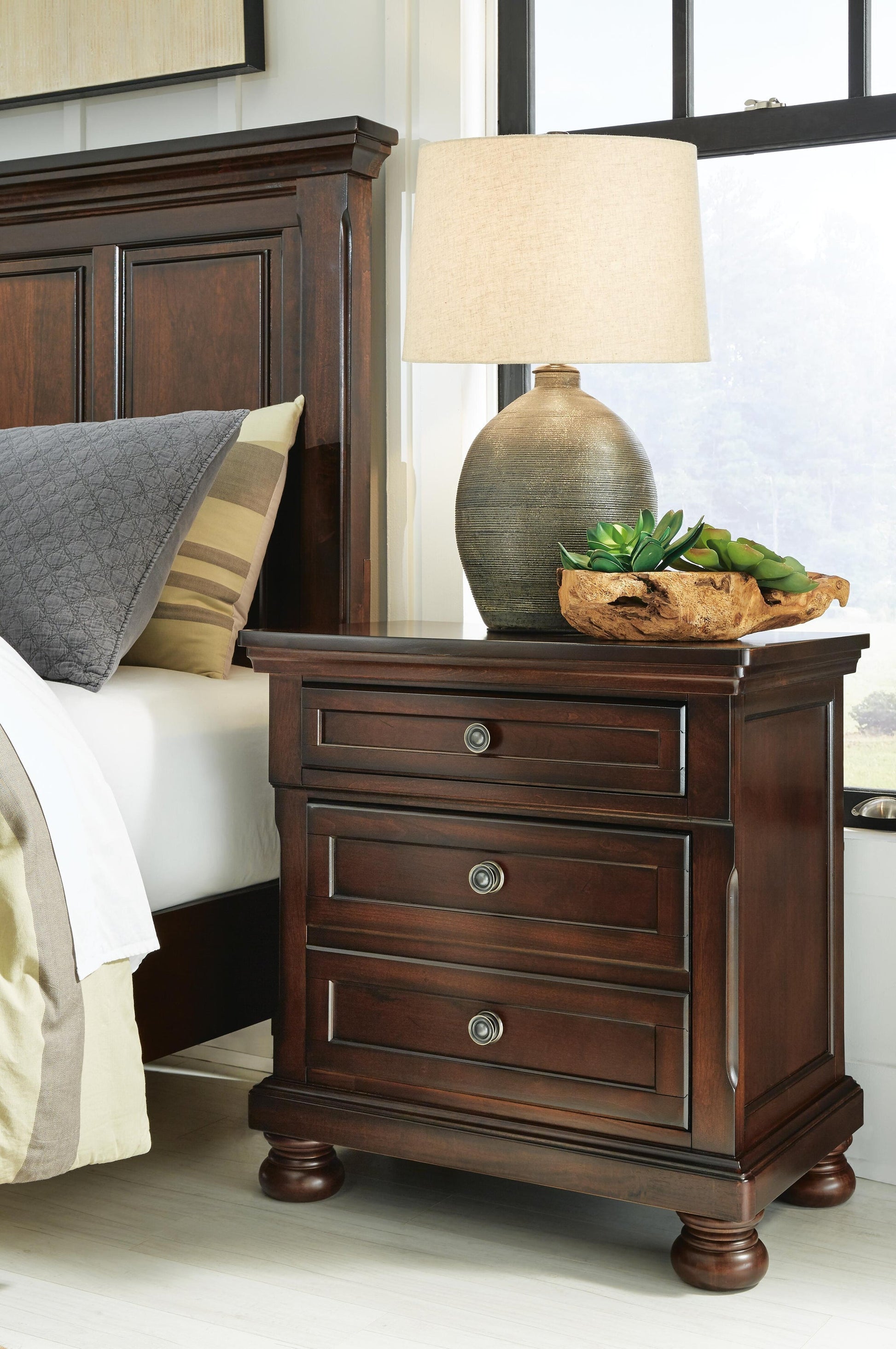 Porter Two Drawer Night Stand Millennium® by Ashley