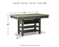 Tyler Creek RECT Dining Room Counter Table Signature Design by Ashley®