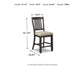 Tyler Creek Upholstered Barstool (2/CN) Signature Design by Ashley®