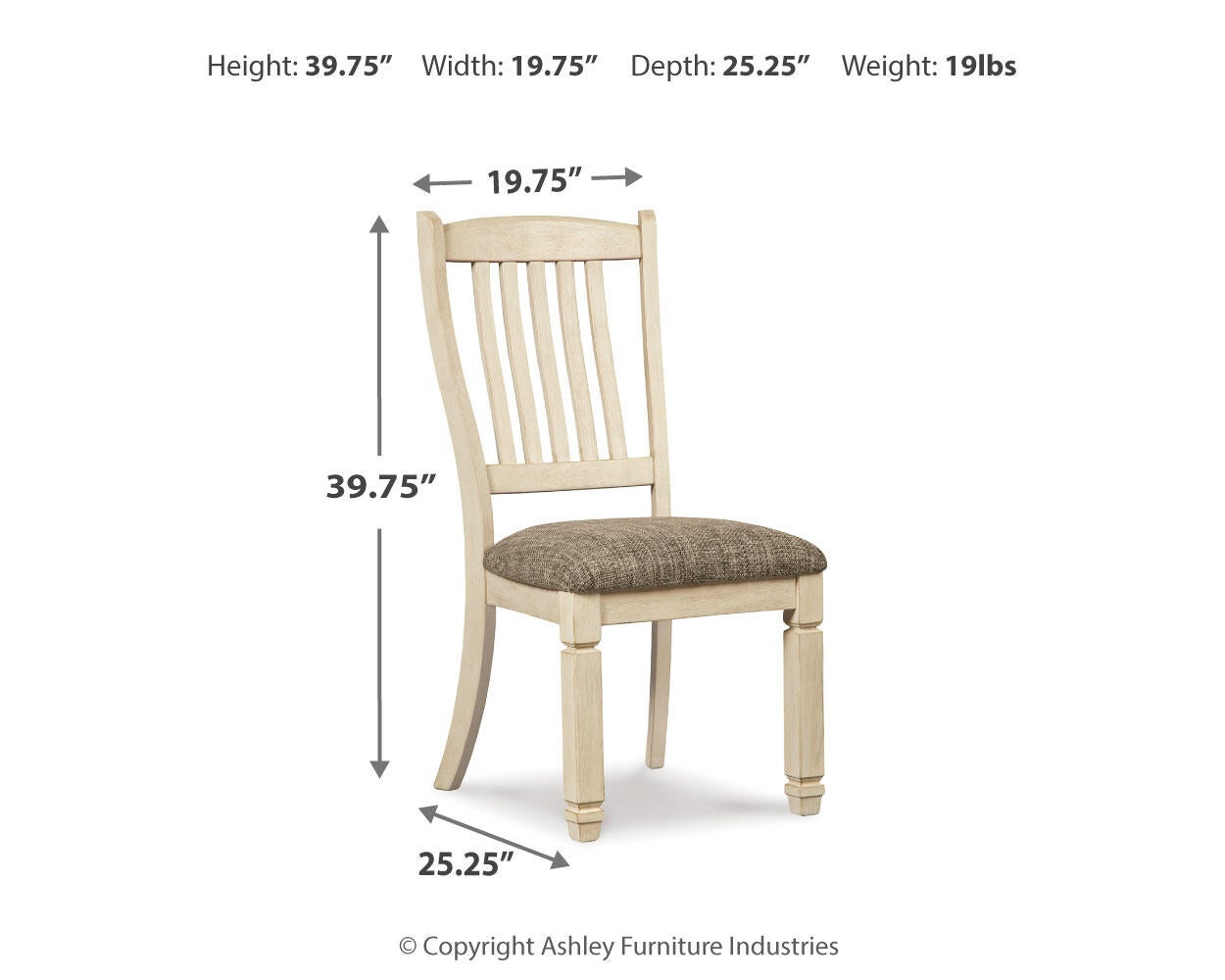 Bolanburg Dining UPH Side Chair (2/CN) Signature Design by Ashley®