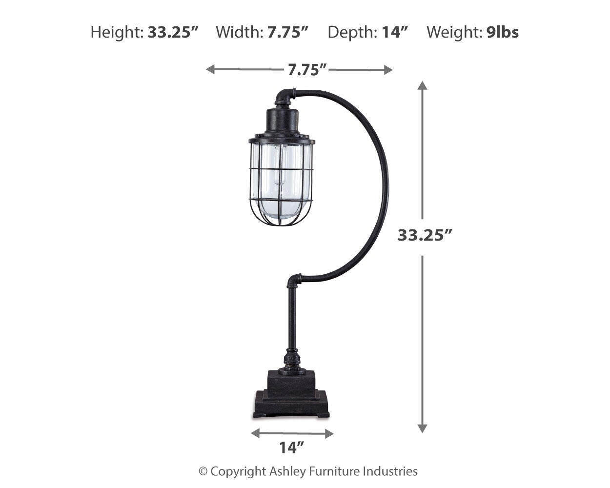 Jae Metal Desk Lamp (1/CN) Signature Design by Ashley®