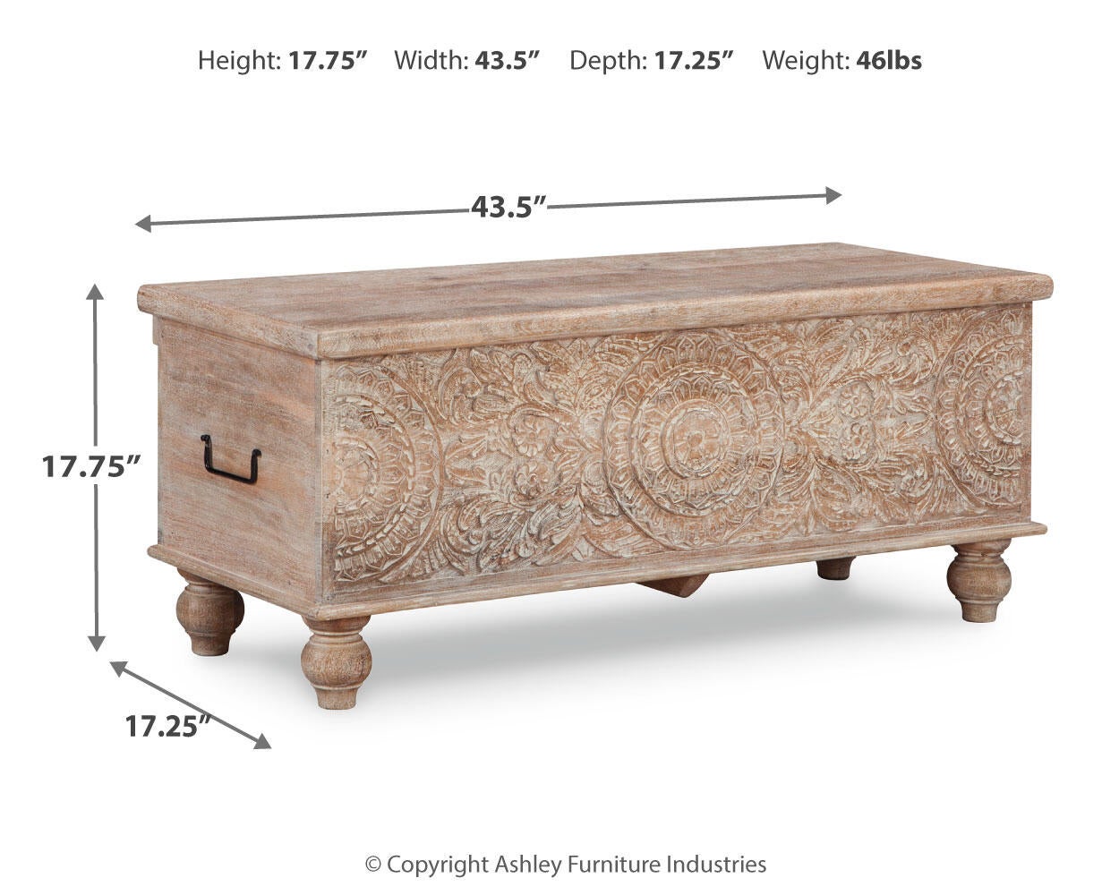 Fossil Ridge Storage Bench Signature Design by Ashley®