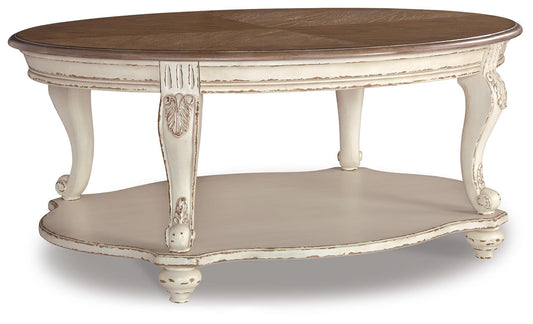 Realyn Oval Cocktail Table Signature Design by Ashley®